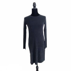 Aritzia | Dresses | Aritzia Elegant Black Long Sleeve Dress | Poshmark